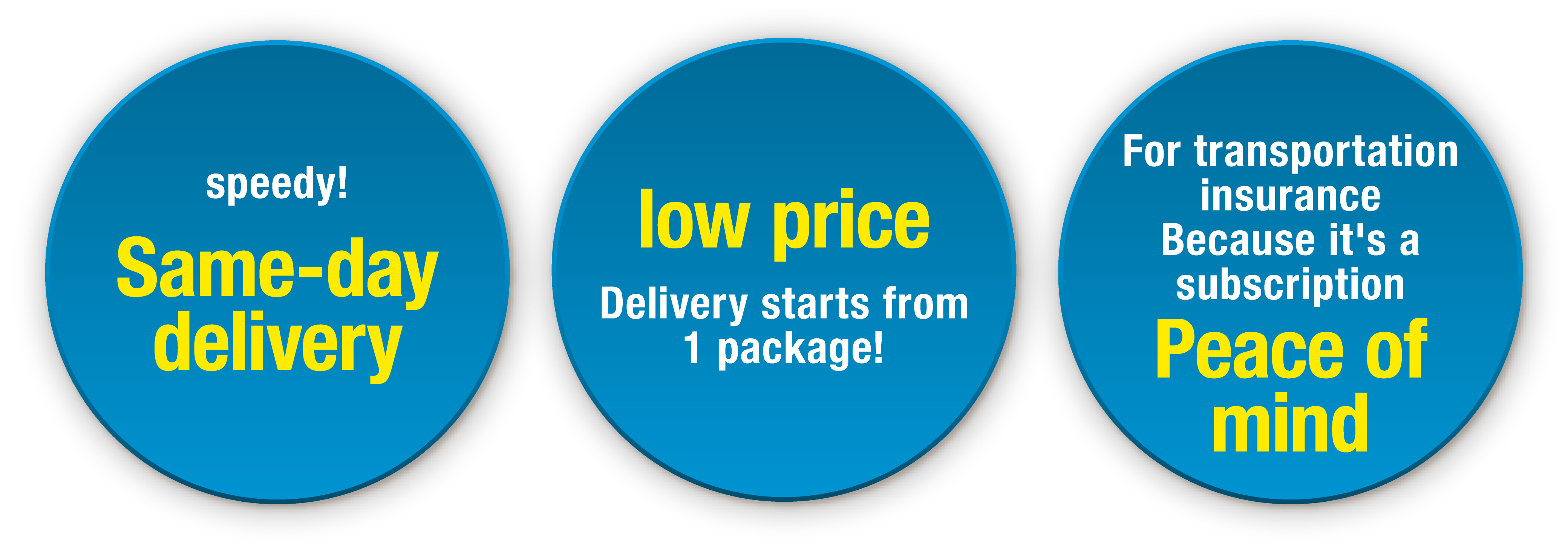speedy!
Same-day delivery low price
Delivery starts from 1 package! Contact us here