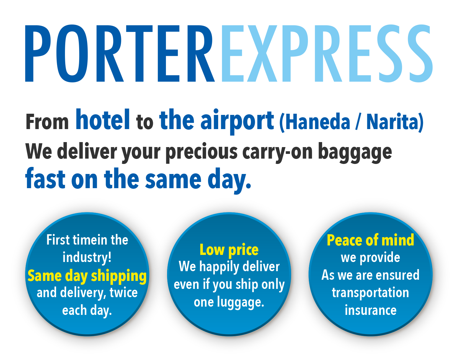 PORTER EXPRESS LUGGAGE TRANSFER